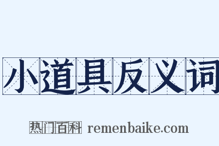 小道具反义词是什么意思的图片